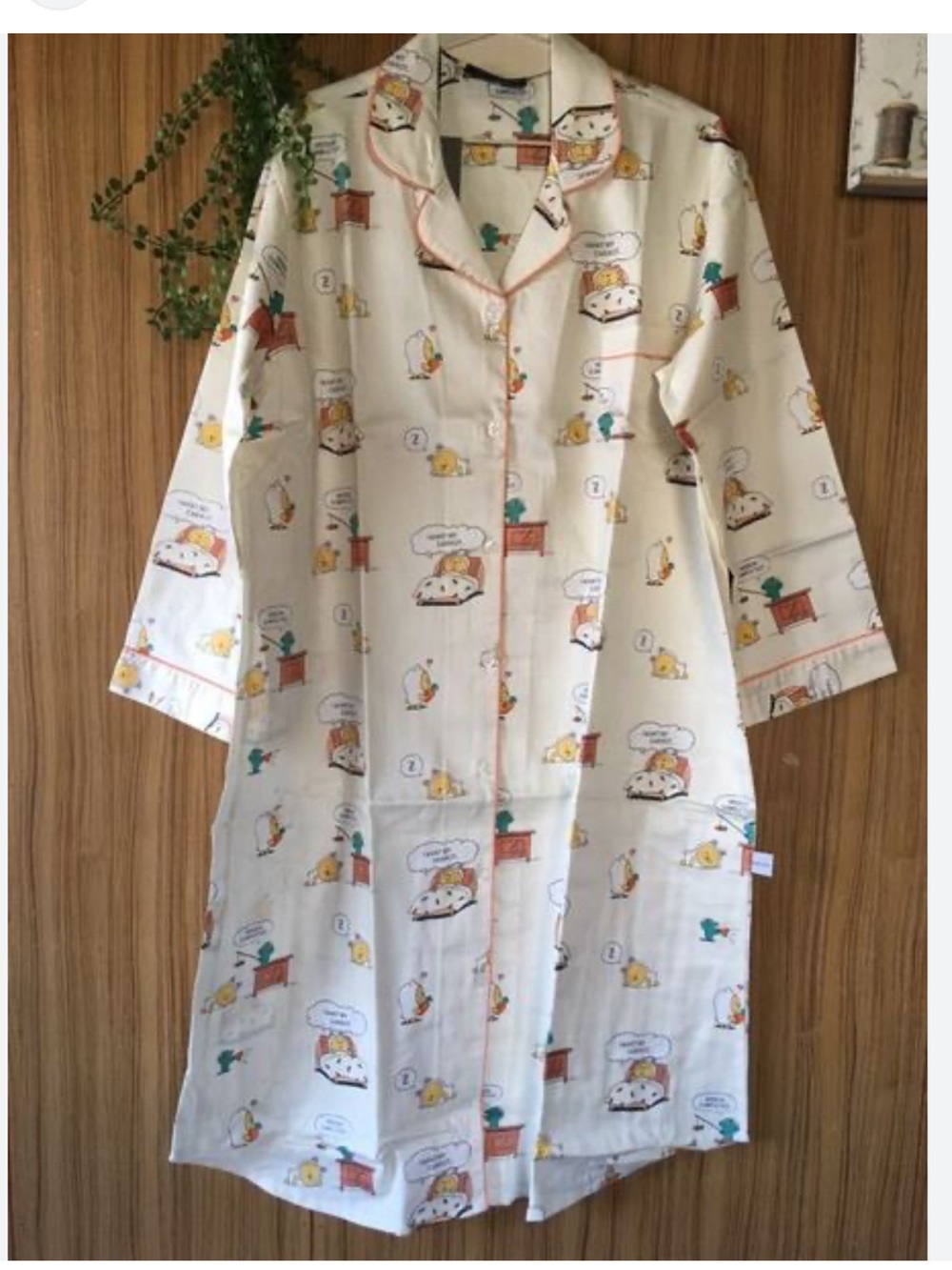 Kakao Friends Apeach 💯 Cotton Korean Kawaii Nightgown XS-L